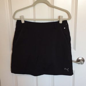 Puma golf skort, black